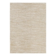 Pemberly Row Contemporary 5' x 7' Ivory Gold Fabric Area Rug