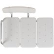 Pemberly Row Adjustable Plastic Bath Transfer Bench in White
