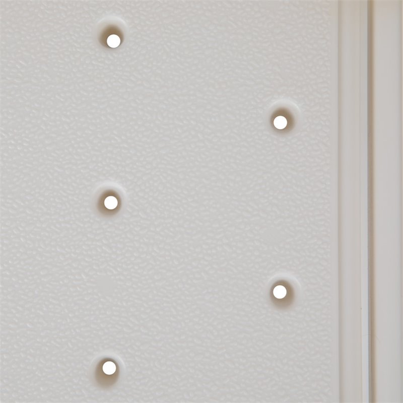 Pemberly Row Adjustable Plastic Bath Transfer Bench in White