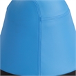 Pemberly Row Vinyl Upholstered Swivel Pump Ball Chair in Blue
