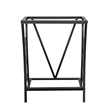 Pemberly Row Traditional 10 Gallon Metal Aquarium Stand in Black