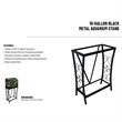 Pemberly Row Traditional 10 Gallon Metal Aquarium Stand in Black