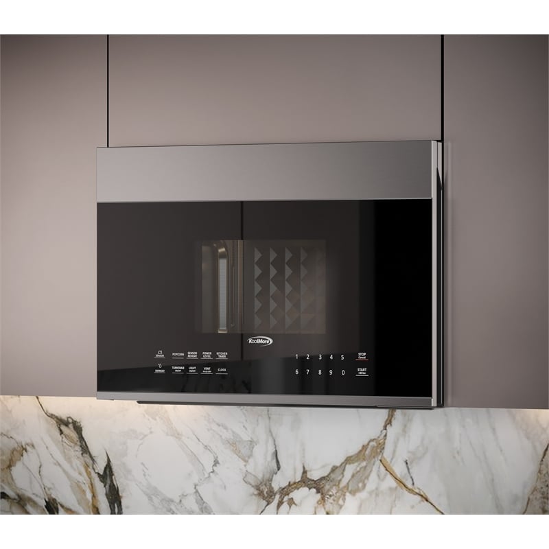 Pemberly Row 1.3 cu. ft. Over the Range Steel Microwave with 300 CFM Fan