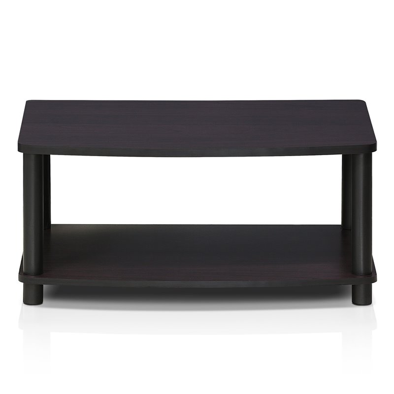 Pemberly Row Turn-N-Tube Wood Elevated TV Stand for TV up to 25