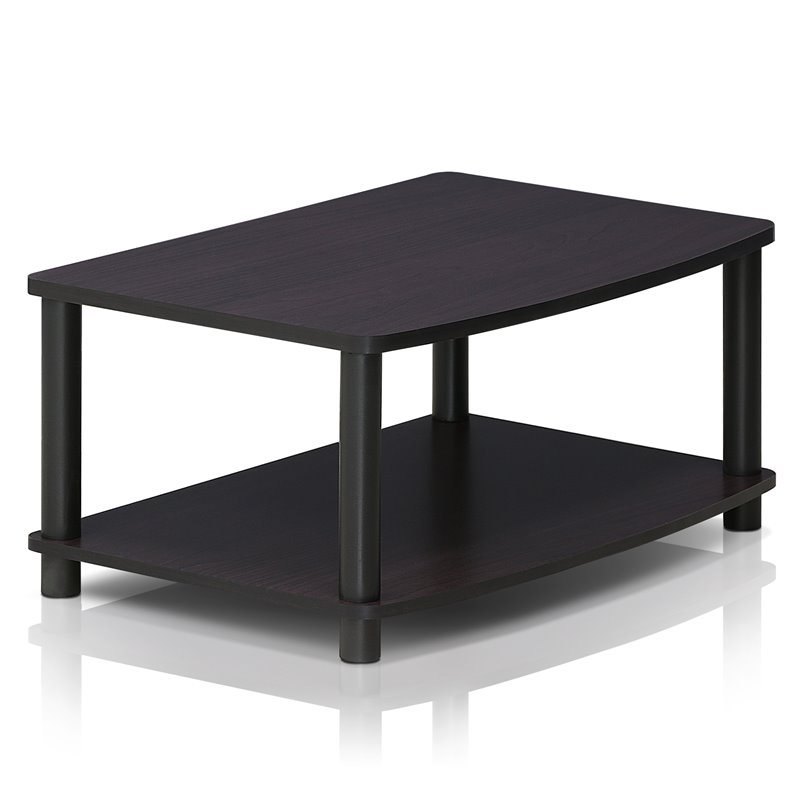 Pemberly Row Turn-N-Tube Wood Elevated TV Stand for TV up to 25