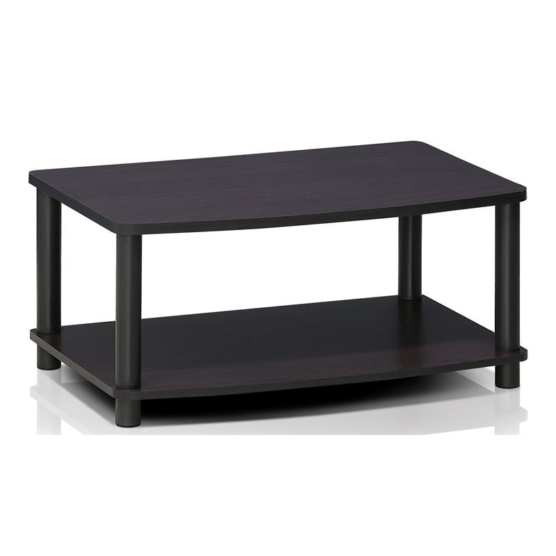 Pemberly Row Turn-N-Tube Wood Elevated TV Stand for TV up to 25