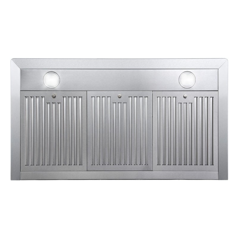 Pemberly Row 36 in. 380 CFM Ducted Wall Mount Range Hood in Stainless Steel