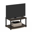 Pemberly Row Turn-N-Tube Wood Elevated TV Stand for TV up to 25