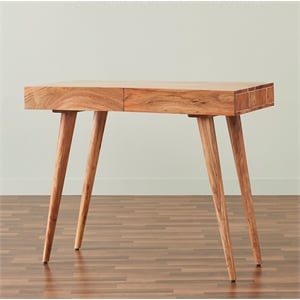 Pemberly Row Contemporary 39 inch Office Desk in Natural finish