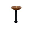 Pemberly Row Farmhouse Bolt Down Bar Stool No Footrest - Bar Height