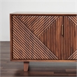 Pemberly Row Contemporary Linear Solid Wood 68