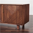Pemberly Row Contemporary Linear Solid Wood 68
