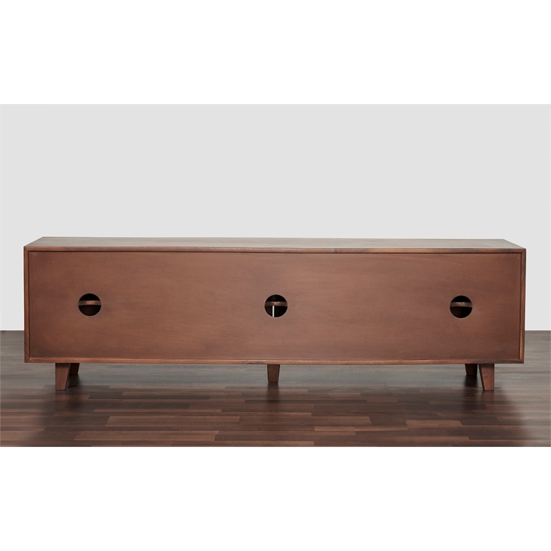 Pemberly Row Contemporary Linear Solid Wood 68