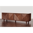 Pemberly Row Contemporary Linear Solid Wood 68