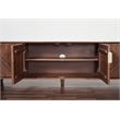 Pemberly Row Contemporary Linear Solid Wood 68