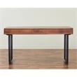 Pemberly Row Contemporary Glide 58-inch Office Writing Desk in Dark Walnut