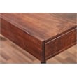 Pemberly Row Contemporary Glide 58-inch Office Writing Desk in Dark Walnut