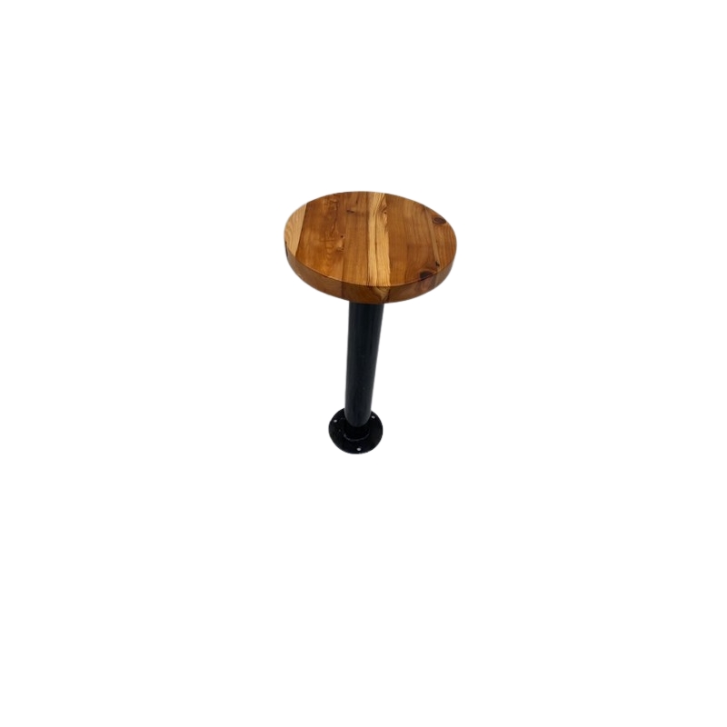 Pemberly Row Farmhouse Bolt Down Bar Stool No Footrest - Counter Height