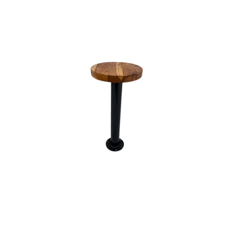Pemberly Row Farmhouse Bolt Down Bar Stool No Footrest - Counter Height