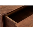 Pemberly Row Contemporary Glide Coffee Table with sliding top in Walnut finish