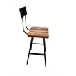Pemberly Row Square Flat Seat Brewhause Bar Stool Non Swiveling - Counter Height
