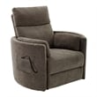 Pemberly Row Contemporary Brown Power Lift Glider Recliner Two Pack