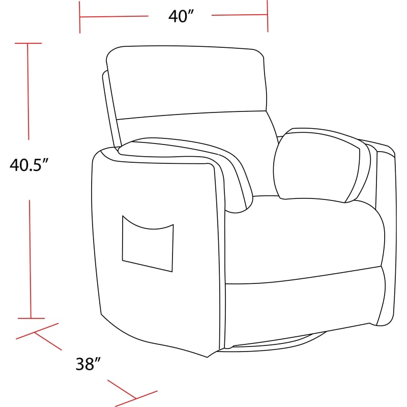 Pemberly Row Contemporary Brown Power Lift Glider Recliner Two Pack