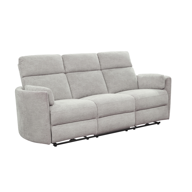 Pemberly Row Modern Mineral Power Glider Reclining Sofa and Glider Recliner