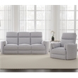 Pemberly Row Modern Mineral Power Glider Reclining Sofa and Glider Recliner