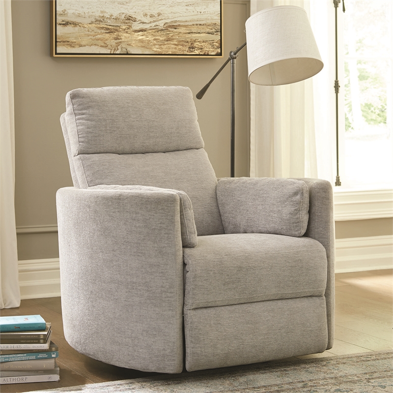 Pemberly Row Modern Mineral Power Glider Reclining Sofa and Glider Recliner