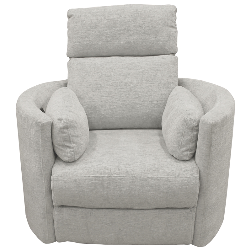 Pemberly Row Modern Mineral Power Glider Reclining Sofa and Glider Recliner