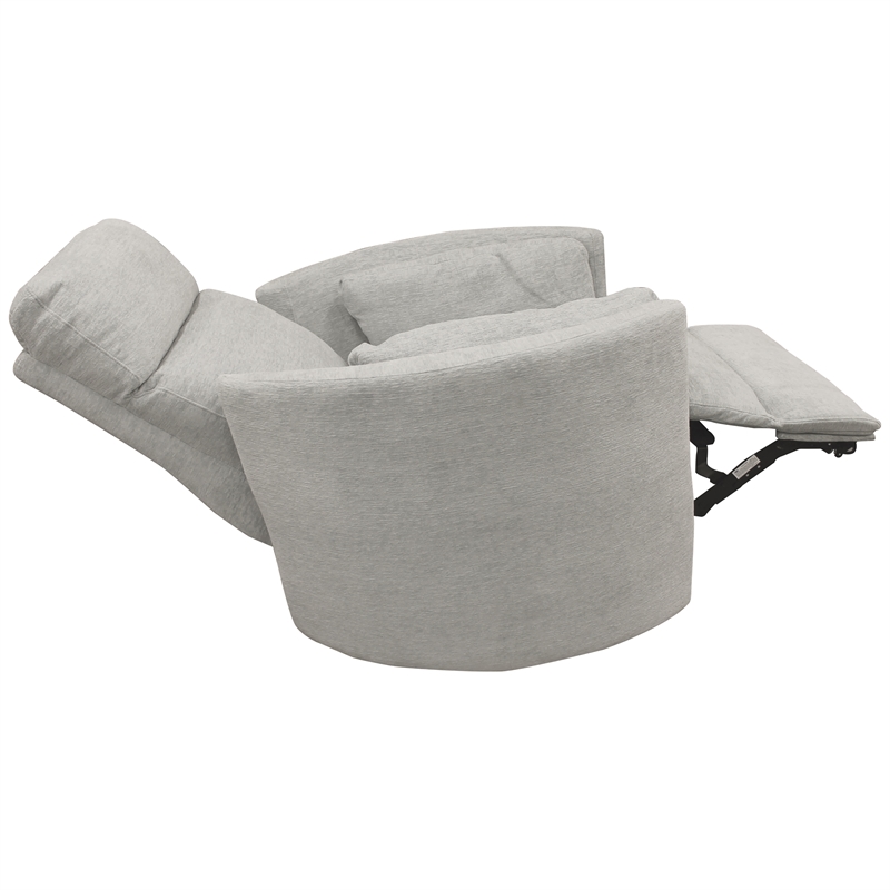 Pemberly Row Modern Mineral Power Glider Reclining Sofa and Glider Recliner