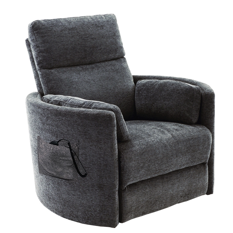 Pemberly Row Modern Mediterranean Power Lift Glider Recliner Two Pack