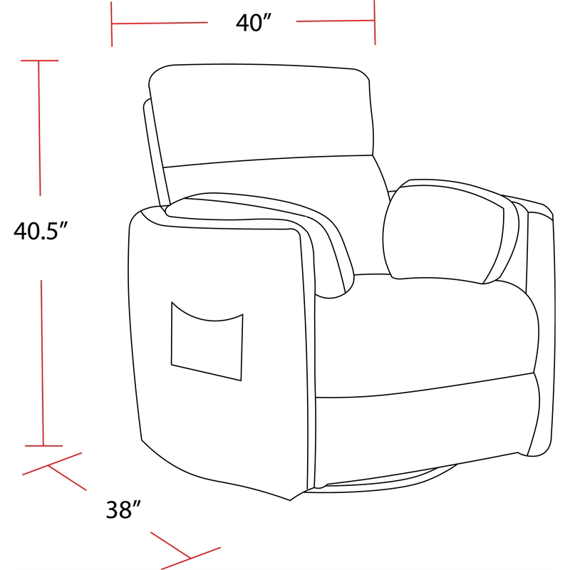 Pemberly Row Modern Mediterranean Power Lift Glider Recliner Two Pack