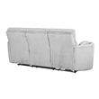 Pemberly Row Modern Mega Grey Power Glider Reclining Sofa and Glider Recliner