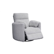 Pemberly Row Modern Mega Grey Power Glider Reclining Sofa and Glider Recliner