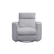 Pemberly Row Modern Mega Grey Power Glider Reclining Sofa and Glider Recliner