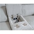 Pemberly Row Modern Mega Grey Power Glider Reclining Sofa and Glider Loveseat