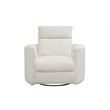 Pemberly Row Modern Mega Ivory Power Glider Reclining Sofa and Glider Recliner