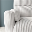 Pemberly Row Modern Mega Ivory Power Glider Reclining Sofa and Glider Loveseat