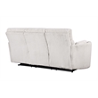 Pemberly Row Modern Mega Ivory Power Glider Reclining Sofa and Glider Loveseat