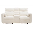 Pemberly Row Modern Mega Ivory Power Glider Reclining Sofa and Glider Loveseat
