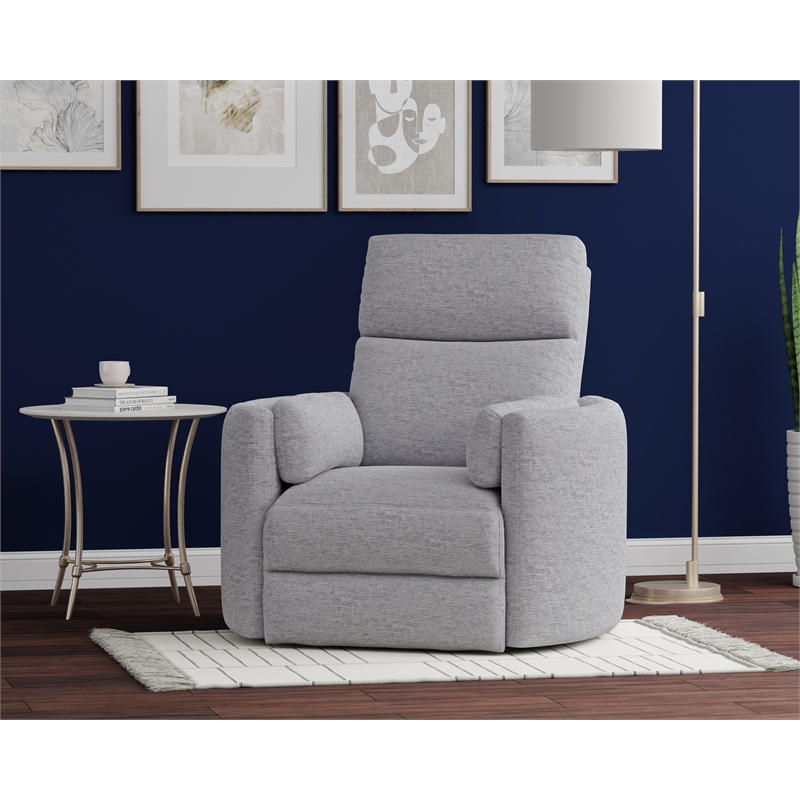 Pemberly Row Modern Mineral Power Glider Reclining Sofa and Two Glider Recliners