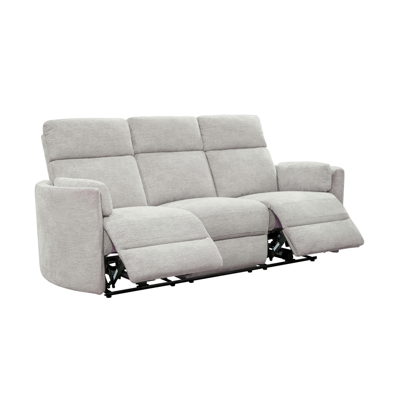 Pemberly Row Modern Mineral Power Glider Reclining Sofa and Two Glider Recliners