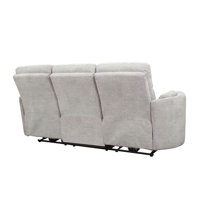 Pemberly Row Modern Mineral Power Glider Reclining Sofa and Two Glider Recliners