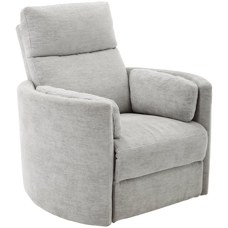 Pemberly Row Modern Mineral Power Glider Reclining Sofa and Two Glider Recliners