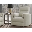 Pemberly Row Mega Ivory Power Glider Reclining Sofa and Two Glider Recliners