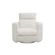 Pemberly Row Mega Ivory Power Glider Reclining Sofa and Two Glider Recliners