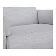 Pemberly Row Modern XL Fabric Power Glider Recliner in Mineral Gray