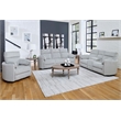 Pemberly Row Mega Gray Power Glider Reclining Sofa & Loveseat & Recliner